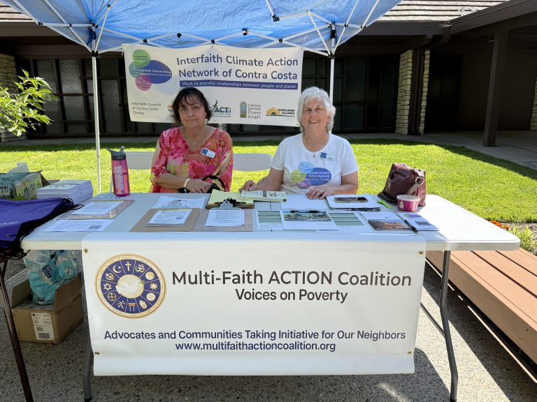 Multi-Faith ACTION Coalition table