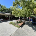 St. Tim's patio during set-up